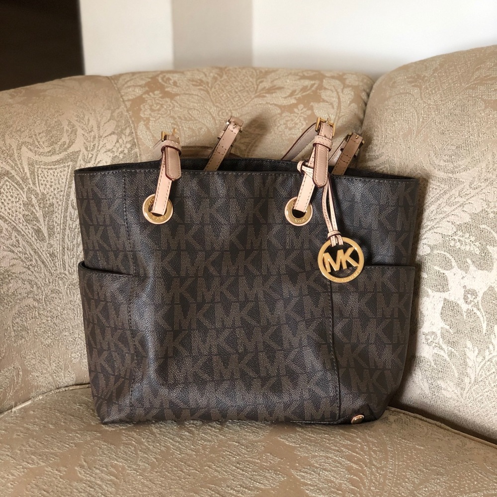 Michael Kors large Jet Set Tote bag in color brown